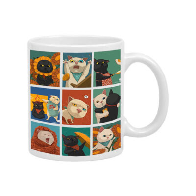 ماگ فانتزی طرح گربه