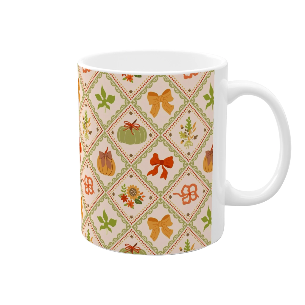 ماگ پاییزی طرح کدوتنبل ماگ پاییزی طرح کدوتنبل